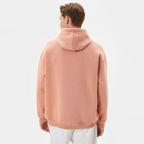 Oversize Hooded Sweatshirt With Stitching Detail Long Sleeve - Image 2